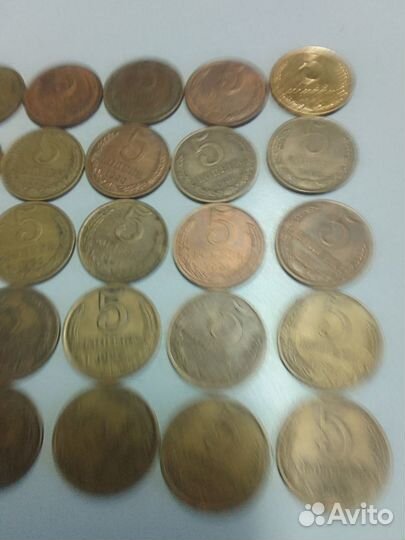 Монеты СССР 5 копеек