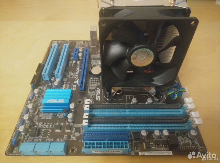 Материнка Asus P7Q57-M / LGA1156 + Core i7 860