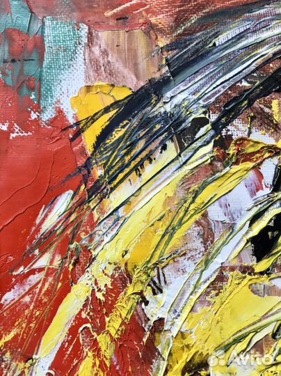 Картина абстракция маслом на холсте