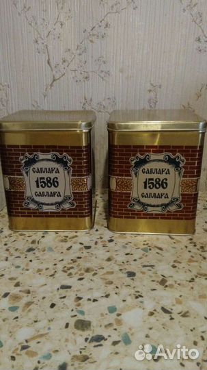 Жестяные банки для сыпучих продуктов СССР