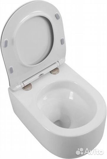 Унитаз подвесной безободковый BelBagno Soft-Tor