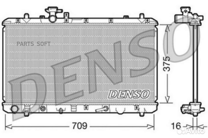Denso DRM47024 Радиатор suzuki SX4 (06)