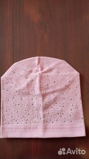 Шапочка трикотажная новая для девочки
