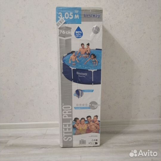 Большой каркасный бассейн 305x76, новый