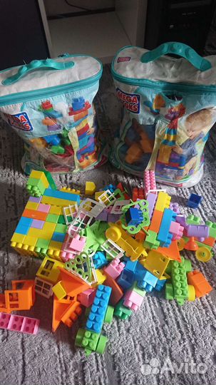Конструктор Mega bloks 60+80 дет+аналог 150 дет