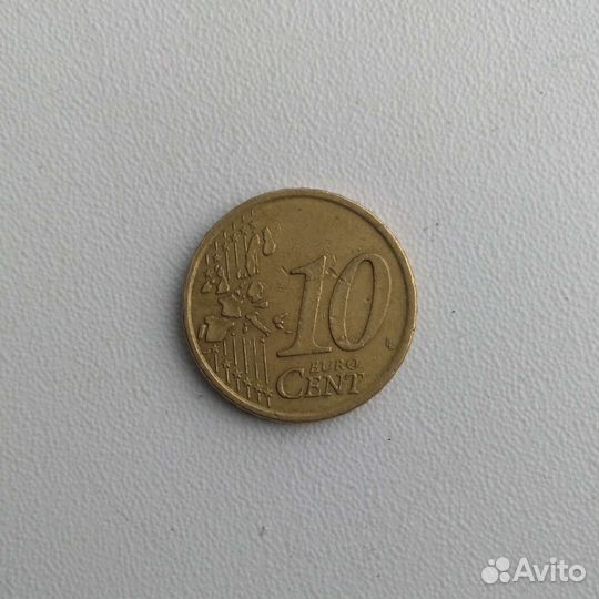 Монета 10 cent центов 2005 года