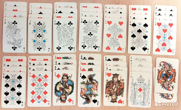 Карты игральные Белый Палех СССР