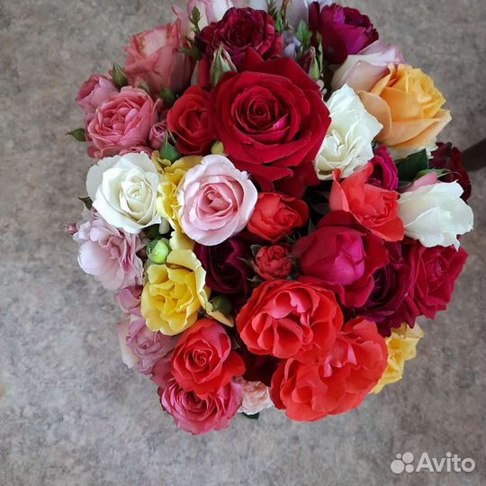 Букеты из садовых роз