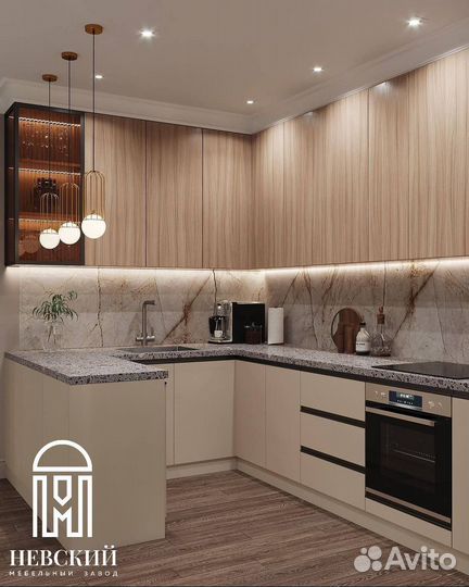 Кухонный гарнитур с установкой под ключ