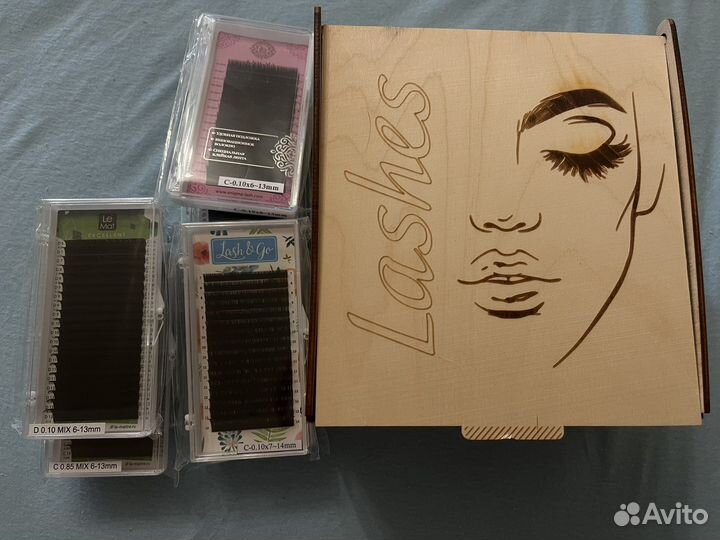 Ресницы для наращивания ресниц с боксом