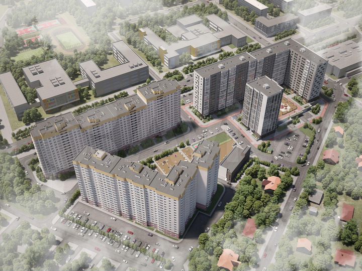 2-к. квартира, 65,4 м², 15/16 эт.