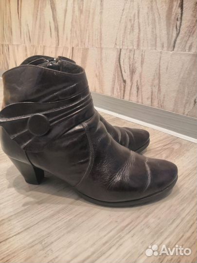 Ботильоны демисезонные женские натуральная кожа 40