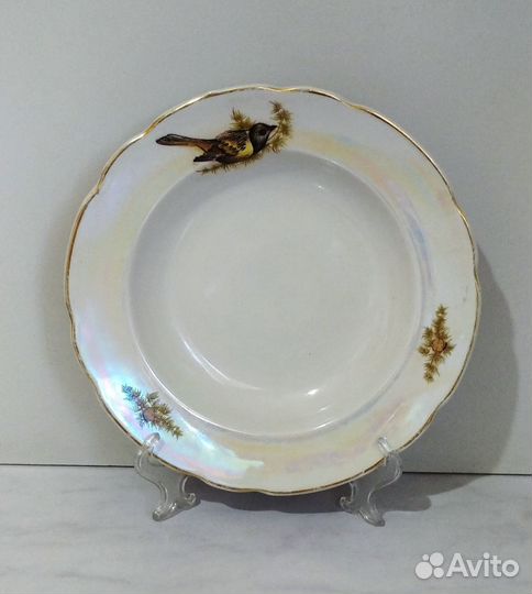 Тарелки, фужеры ГДР, вазы, штоф, ложки СССР