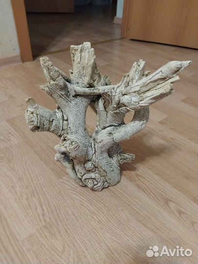 Коряга, керамическая декорация для аквариума