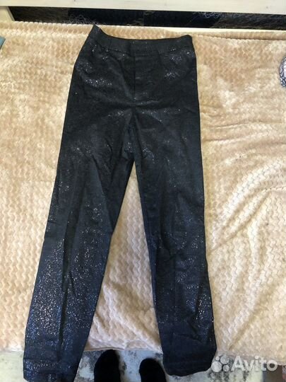 Брюки блестящие