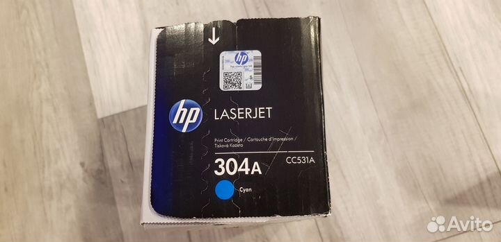 Оригинальный картридж HP 304A CC531A Cyan