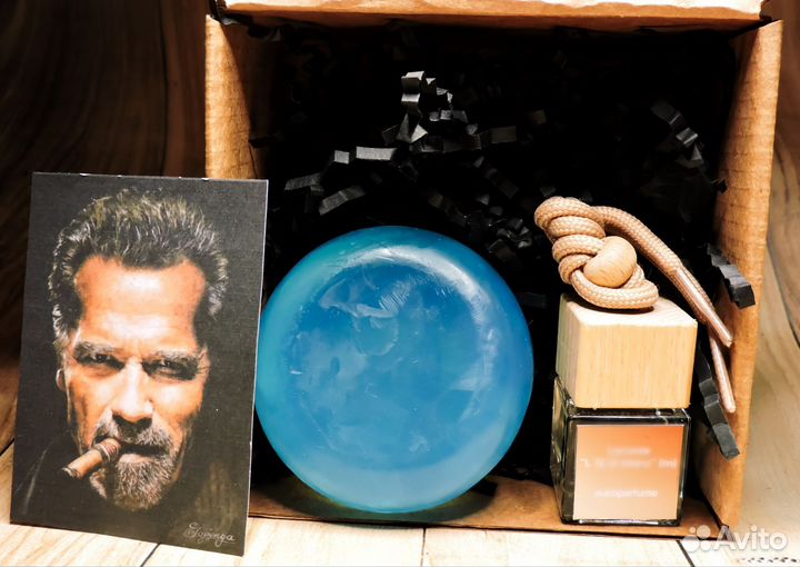 Автопарфюм + парфюмированное мужское мыло