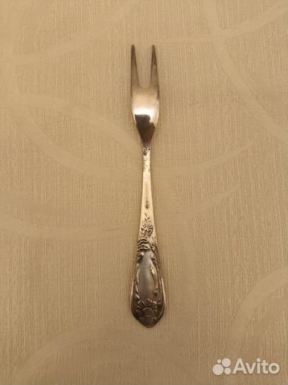 Вилка для лимона мельхиор СССР зиш мнц