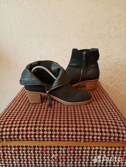Полусапоги ботинки жен Германия нат кожа 39р