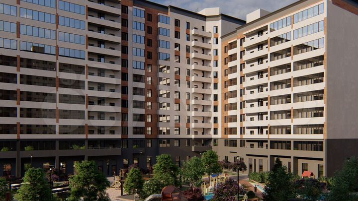 2-к. квартира, 59,8 м², 5/12 эт.