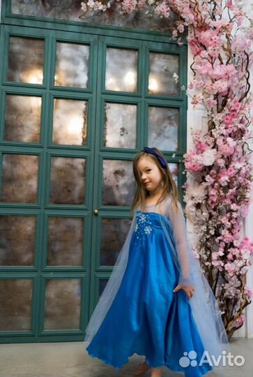 Платье Эльзы 110 116 122 128
