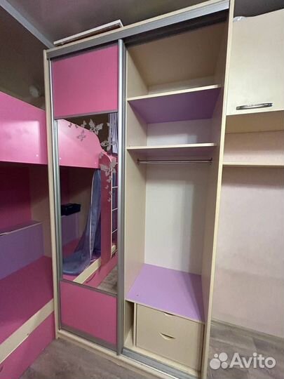 Детская для двоих детей со шкафом-купе