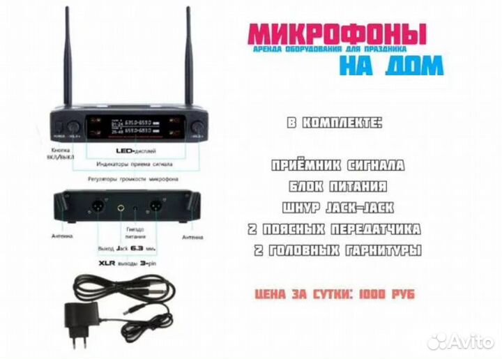 Головные беспроводные микрофоны