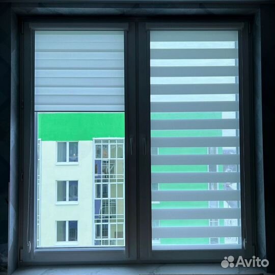 Рулонные шторы день ночь