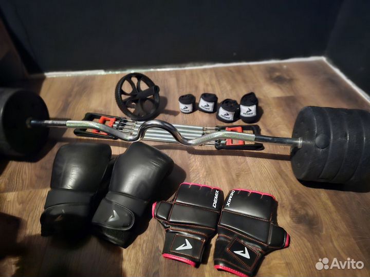 Штанга с блинами