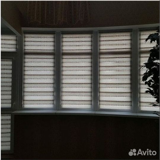 Рулонные Шторы Зебра на пластиковые окна