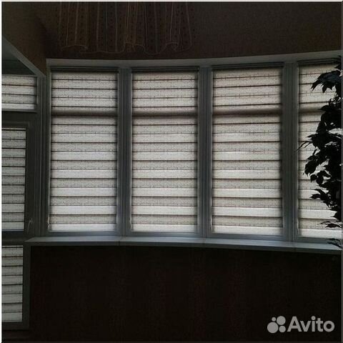 Рулонные Шторы Зебра на пластиковые окна