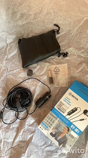 Проводной микрофон петличный boya BY-M1