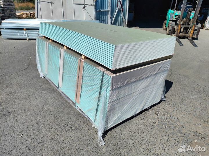 Гипсокартон влагостойкий кнауф 3000х1200х12,5мм