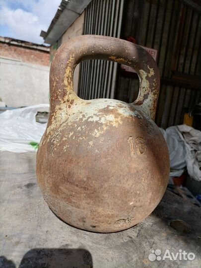 Гиря 16 кг СССР
