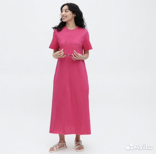 Трикотажное платье А-силуэта Uniqlo