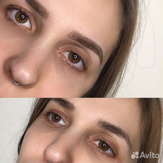 Окрашивание коррекция бровей