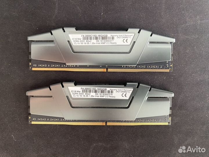 Оперативная память ddr4 Ripjaws 16gb 3000