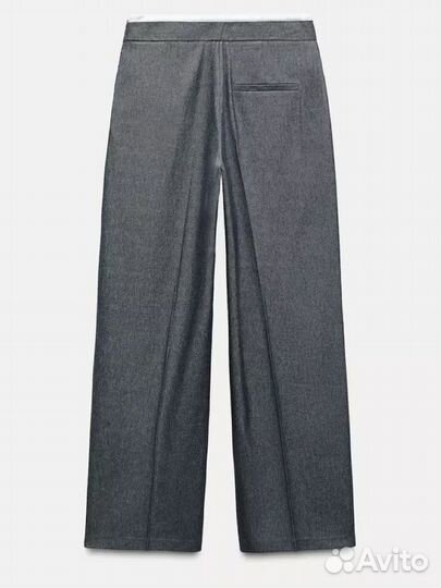 Брюки zara с двойным поясом