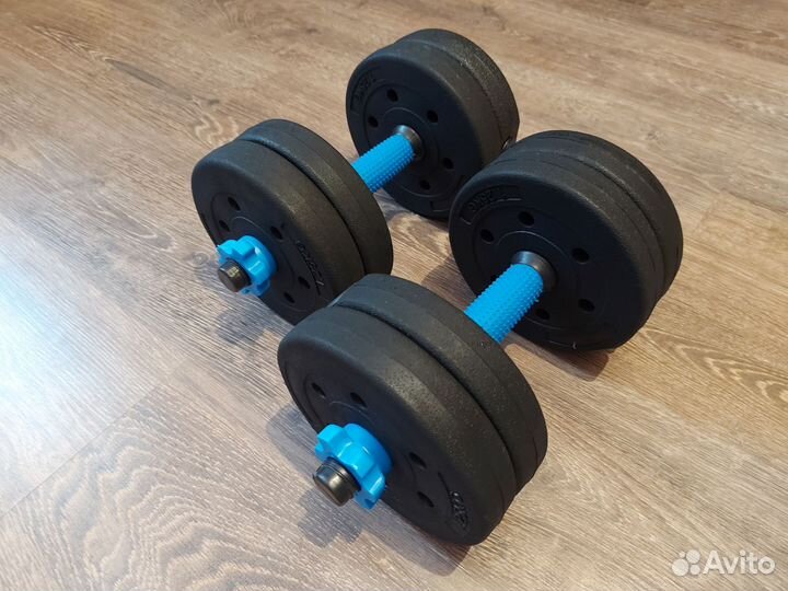 Гантели 5 кг, пластик, разборные