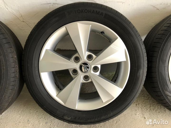 Диски литые R16 Skoda Octavia A7 оригинальные