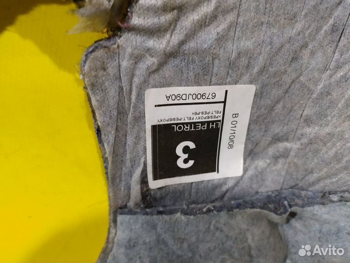 Шумоизоляция торпедо Nissan Qashqai J10