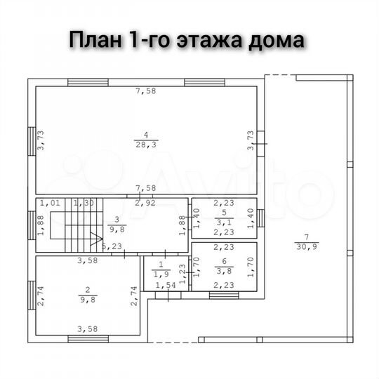 Дом 149,8 м² на участке 14,6 сот.