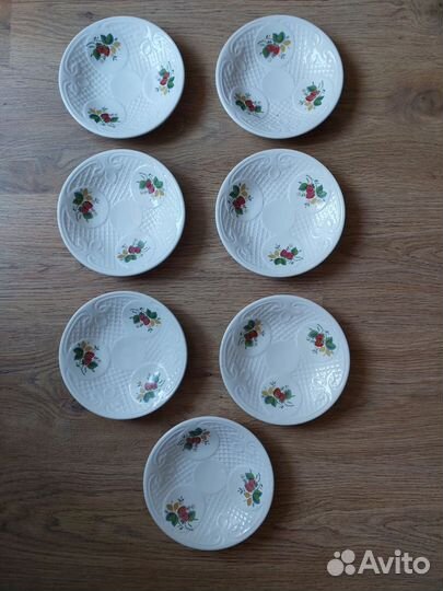 Тарелка сухарница малина зик цена за 7 штук