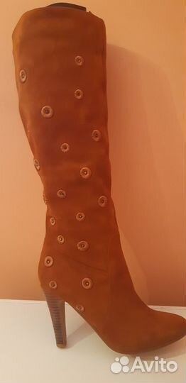 Сапоги нат.замша.Босоножки