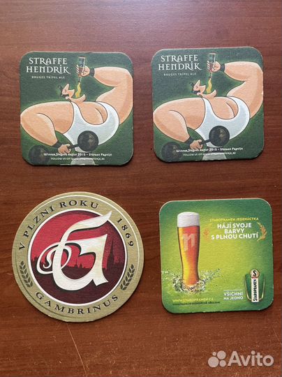 Подставки под пиво бирдекель из Чехии