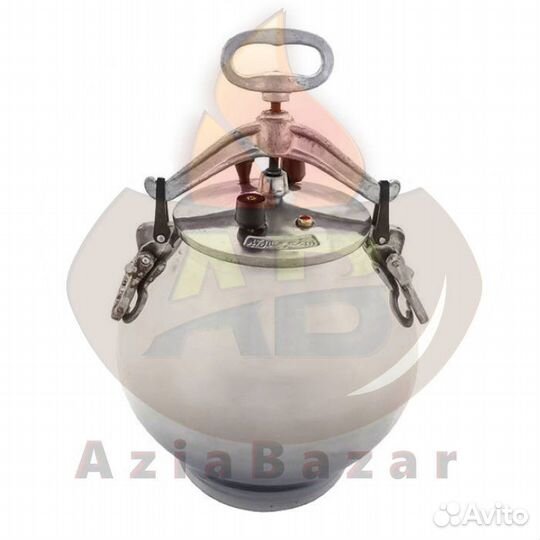 Афганский казан 5 литров никелированный с ручками