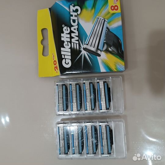 Сменные кассеты gillette mach3
