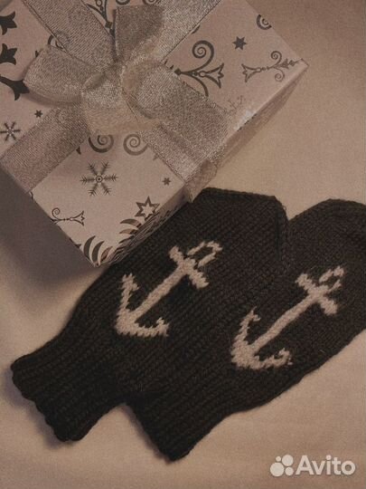 Варежки вязаные