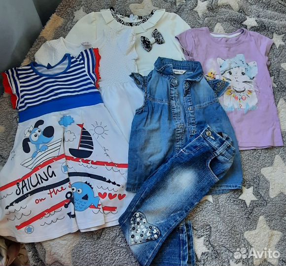 Одежда для девочки пакетом 2-4 года