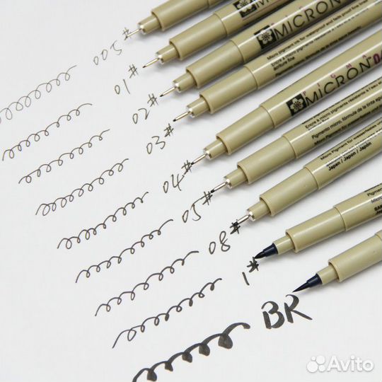 Набор капиллярных ручек Sakura Pigma Micron 9 шт